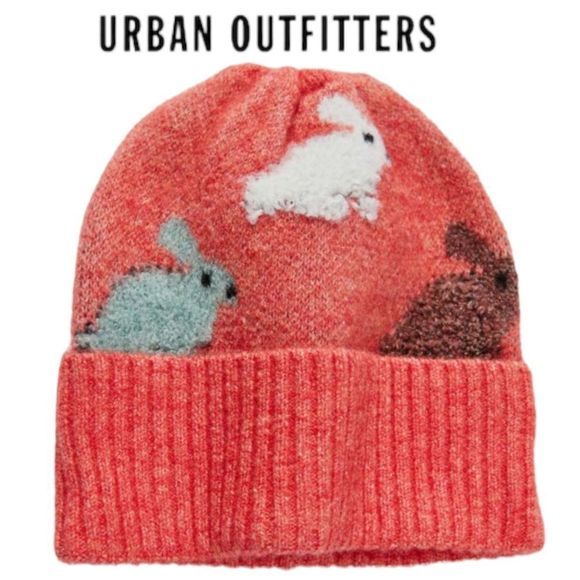 Urban Outfitters Accessories - UO Urban Outfitters Ellie Bunny Knit Hat Beanie